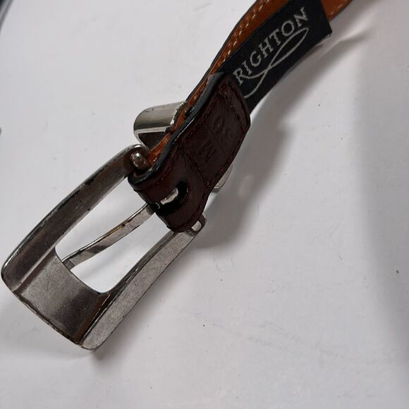 Brighton Multi-colored Calf Hair Leather Belt 30 - Picture 8 of 12